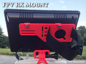 FPV RX mount slim in White Natural Versatile Plastic