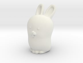 Glenda the Bunny in White Natural Versatile Plastic