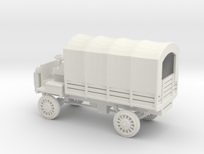 1/100 Scale FWD B 3-Ton 1917 US Army Truck with Co in White Natural Versatile Plastic