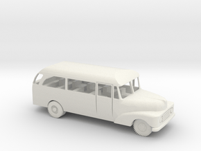 1/72 Scale Ford 1955 Bus in White Natural Versatile Plastic