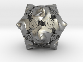 D20 Balanced - Fire in Natural Silver