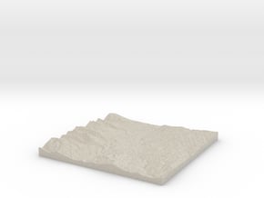 Model of Cooper Draw in Natural Sandstone