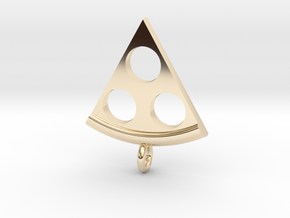 Slice of pizza in 14K Yellow Gold