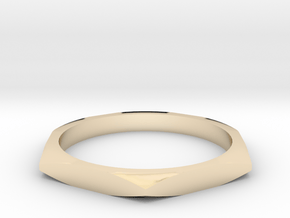 nut ring All Sizes in 14k Gold Plated Brass: 10 / 61.5