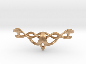 Helix Pendant  in Natural Bronze: Small