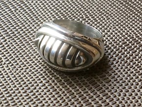 Robo Cat Ring - Size 8 (18.14 mm) in Polished Silver