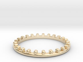Dainty Beaded Edge Ring (Multiple Sizes) in 14K Yellow Gold: 4 / 46.5