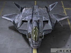 Jackal FB47 advanced fighter bomber 3" in Tan Fine Detail Plastic