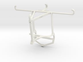 Controller mount for PS4 & Oppo K1 - Top in White Natural Versatile Plastic