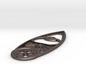 The Leaf: by Flere in Polished Bronzed-Silver Steel