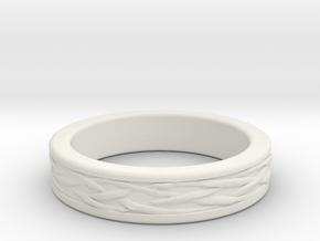Celtic Knot Womens Ring in White Natural Versatile Plastic: 5.5 / 50.25