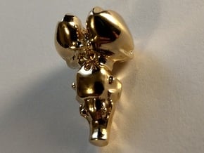 Brainstem Pendant in 18k Gold Plated Brass