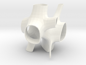 Vorospace Sculpture -Version 3 in White Processed Versatile Plastic