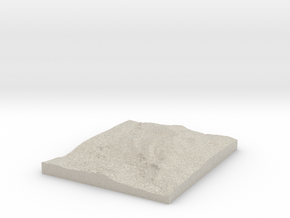 Model of Mörvikshummeln in Natural Sandstone