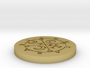 Decarabia Coin in Natural Brass