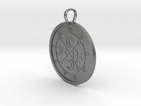 Decarabia Medallion in Natural Silver