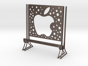 I PAD TABLET STAND in Polished Bronzed-Silver Steel