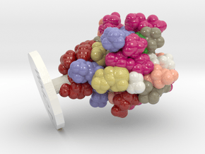 ProteinScope-1SMW-FC9D93E4 in Glossy Full Color Sandstone