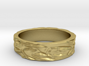 Soft Ring JACQUIE size 8¾ -R in Natural Brass