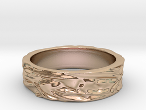 Soft Ring JACQUIE size 8¾ -R in 14k Rose Gold Plated Brass