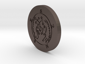 Seere Coin in Polished Bronzed-Silver Steel