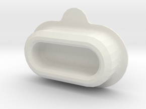 Garmin fenix 5 rear connector cap (your engraving) in White Natural Versatile Plastic