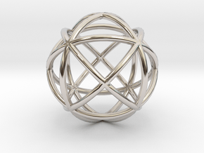 Mind 6D Core in Rhodium Plated Brass