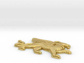 Griffin Pendant in Polished Brass