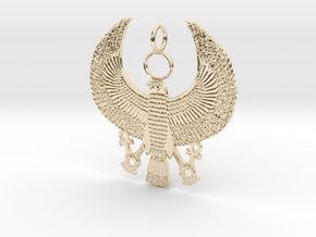 Horus Falcon (3") in 14K Yellow Gold