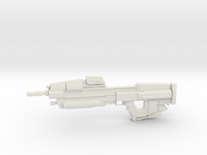 1:6 Miniature MA37 Assault Rifle - HALO in White Natural Versatile Plastic