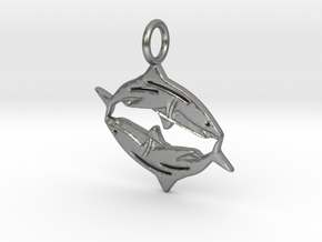 Pisces Shark in Natural Silver