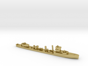 HMS Vega 1:1800 WW2 naval destroyer in Natural Brass