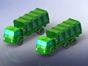Steyr 680 4x4 and 6x6 Trucks 1/220 in Tan Fine Detail Plastic