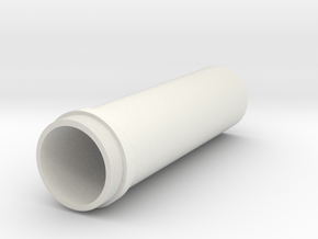 08.02.07.01.02 Cylinder in White Natural Versatile Plastic