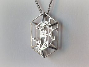Rupee Pendant in Polished Silver