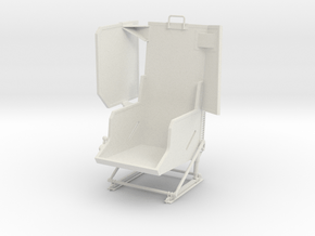 Roban 800 UH-1 Pilot Seat  in White Natural Versatile Plastic