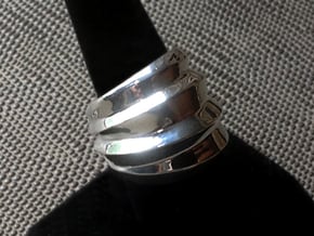 Twisted Ring - Size 9 (18.95 mm) in Polished Silver