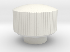 08.04.14.03 Gyro Knob in White Natural Versatile Plastic