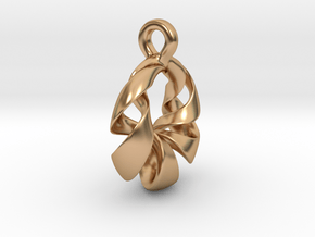 Torus Pendant Type A in Polished Bronze: Small