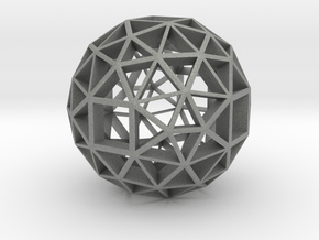 13mm f134 skeletal polyhedron lawal solids gmtrx  in Gray PA12