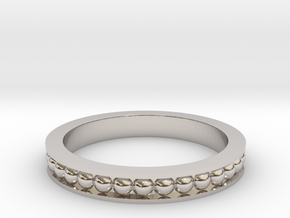Beaded Band in Platinum