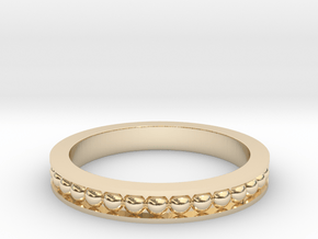 Beaded Band in 14K Yellow Gold