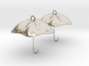 The Golden Umbrella in Rhodium Plated Brass
