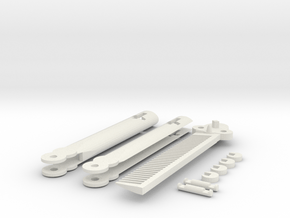 Butterfly Knife Comb in White Natural Versatile Plastic