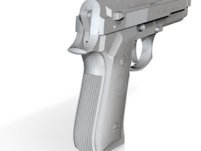 1:6 Miniature Beretta 92FS Gun in Tan Fine Detail Plastic