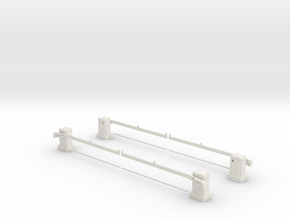 SPX UK level crossing full barrier kit 00,H0 in White Natural Versatile Plastic