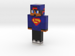 super man | Minecraft toy in Natural Full Color Sandstone