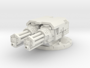 complete cannon mount for assault cannons - 28mm S in White Natural Versatile Plastic