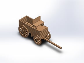 HO FARMER WAGON in White Natural Versatile Plastic