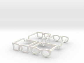 Eyeglasses in 1/10 in White Natural Versatile Plastic